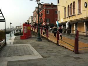 Rampa per disabili a Venezia