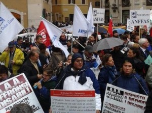 Roma, 31 ottobre 2012, Piazza Montecitorio
