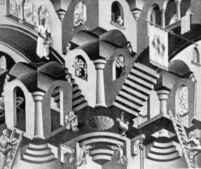 M.C. Escher, "Relatività"