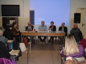 Relatori all'incontro di Carpi del 10 aprile 2013