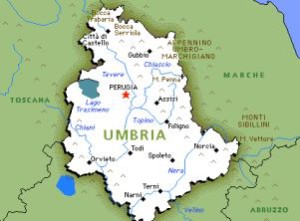 Mappa dell'Umbria