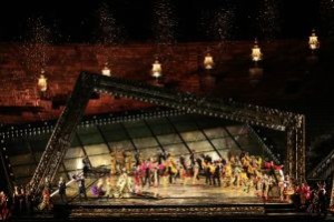 Giugno 2013: rappresentazione della "Traviata" di Verdi all'Arena