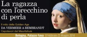 Manifesto della mostra di Palazzo Fava a Bologna, 8 febbraio-25 maggio 2014