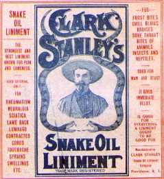 Manifesto dello "Snake Oil" ("Olio di serpente")
