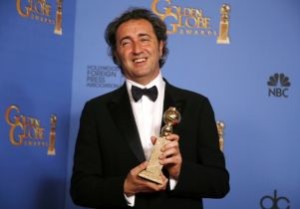 Paolo Sorrentino con il "Golden Globe 2014", per il film "La grande bellezza"