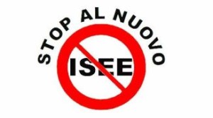 Logo dell'iniziativa "Stop al nuovo ISEE"