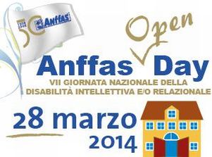 Locandina dell'"Open Day" ANFFAS del 28 marzo 2014