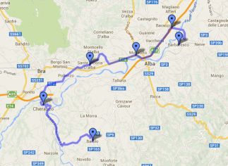 Percorso della dodicesima tappa del Giro d'Italia di ciclismo 2014, Barbaresco-Barolo (Cuneo)