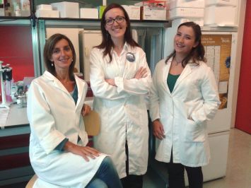 Le ricercatrici Annalisa Buffo, Enrica Boda e Silvia Di Maria