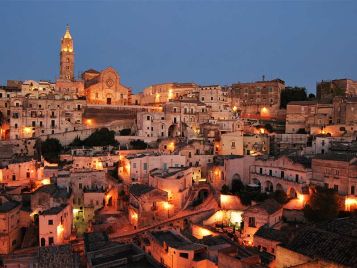 Matera all'imbrunire