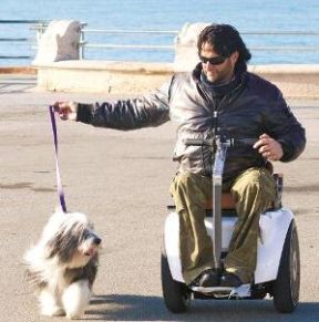 Paolo Badano su Genny 2.0, insieme al suo cane