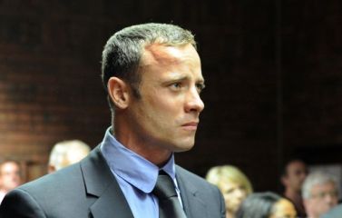 Oscar Pistorius durante il processo a Pretoria