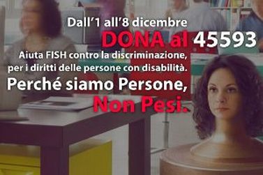 Campagna FISH "Persone, non pesi", dicembre 2014