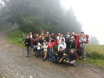 Settembre 2014, gruppo dell'ANGSA della Spezia, cammino sull'Antica Via dei Monti Liguri
