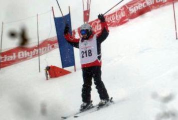 Nicolò Trevi a La Thuile, Special Olympics, gennaio 2015