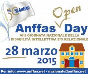 Locandina dell'"ANFFAS Opne Day" del 28 marzo 2015