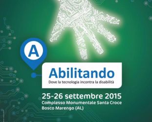 Manifesto della manifestazione "Abilitando", Bosco Marengo (Alessandria), 25-26 settembre 2015