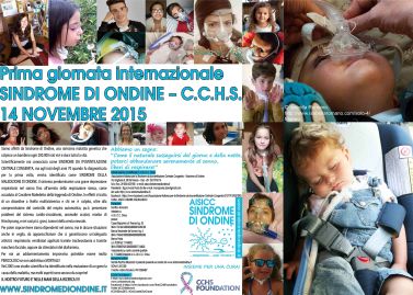 Manifesto della prima Giornata Internazionale della Sindrome di Ondine, 14 novembre 2015