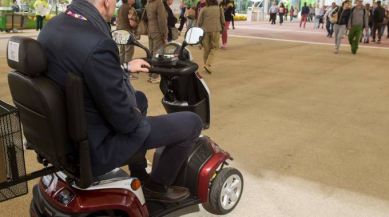 Persona con disabilità all'Expo di Milano