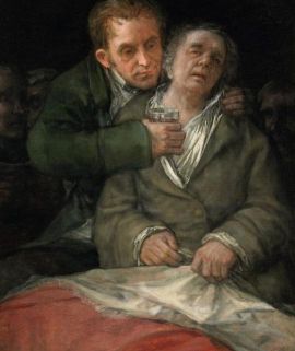 Francisco Goya, "Goya curato dal dottor Arrieta", 1820, Minneapolis Institute of Art, Minneapolis (Stati Uniti) (particolare)