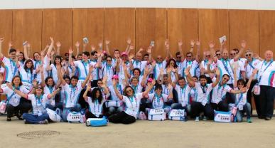 Gruppo di volontari di "Expo Milano 2015"