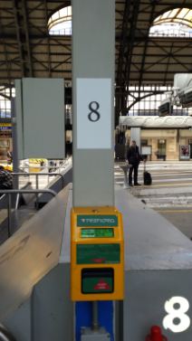 Binario 8 della Stazione Centrale di Milano