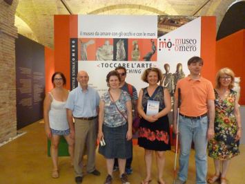 Delegazione francese in visita al Museo Omero di Ancona, luglio 2016