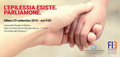 Locandina del convegno del 29 settembre 2016 a Milano sull'epilessia