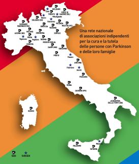 Mappa delle Associazioni di Parkinson Italia