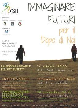 Locandina di "Immaginare futuri", Cles (Trento), ottobre-novembre 2016