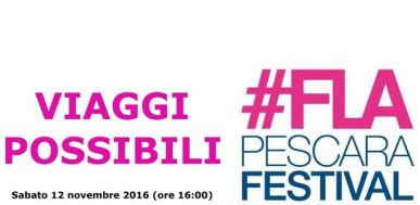 Logo di "Viaggi possibili" al "FLA Pescara Festival"