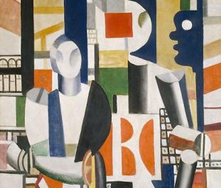 Fernand Léger, "Uomini in città", 1919 (particolare)