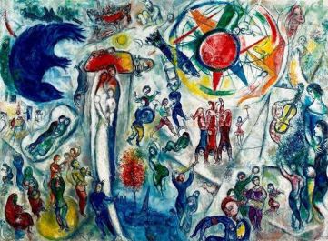 Marc Chagall, "La Vie" ("La Vita"), 1964, olio su tela