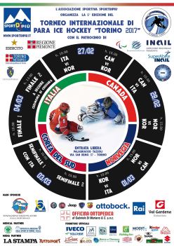Locandina del torneo di Torino di para ice hockey