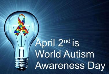 Immagine-simbolo internazionale del mondo "illuminato di blu", per la Giornata Mondiale per la Consapevolezza dell'Autismo del 2 Aprile