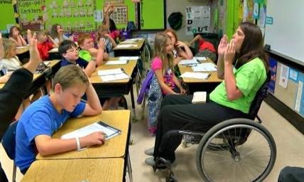 Insegnante con disabilità