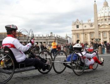 Handbikers alla Maratona di Roma