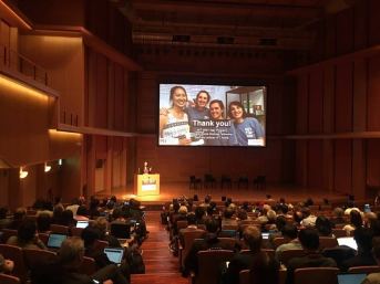 Yokohama, Giappone, Conferenza TEI 2017, presentazione del "Polipo", da parte dell'Associazione L'abilità