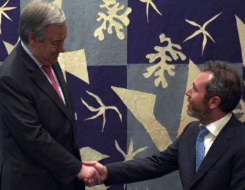 António Guterres e Andrea Stella