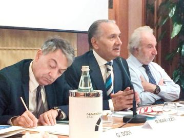 28 giugno 2017, Roma: Mario Marazziti, Francesco Diomede e Fabrizio Pezzani