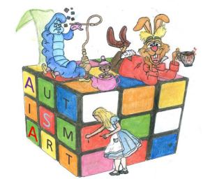 Disegno "Alice alla scoperta di Autismart"
