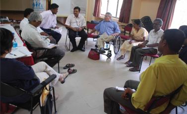 Giampiero Griffo in India, per un progetto coordinato dalla RIDS (Rete Italiana Disabilità e Sviluppo)