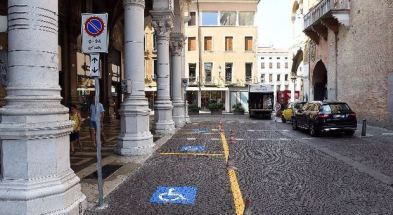 Parcheggi per persone con disabilità nel centro di Padova