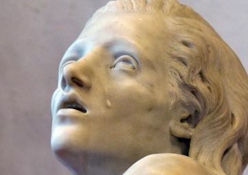 Statua con una lacrima sul viso (Verona) (particolare)