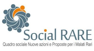 Logo del progetto formativo "Social RARE" di UNIAMO-FIMR