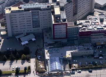 Veduta aerea dell'Ospedale di Perugia