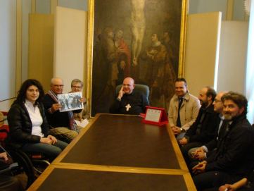 17 aprile 2018, incontro dell'Associazione Zero Gradini per Tutti con l'arcivescovo di Fermo Rocco Pennacchio