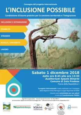 Locandina del convegno del 1° dicembre 2018 a Zola Predosa (Bologna)