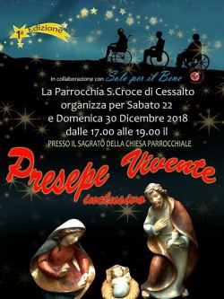 Locandina del Presepe Vivente inclusivo di Cessalto (Treviso), dicembre 2018