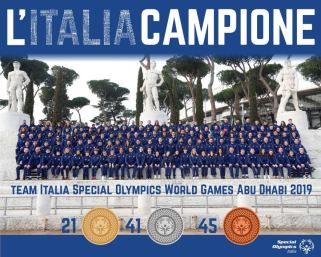 Poster per i Giochi Mondiali Special Olympics di Abu Dhabi, marzo 2019
